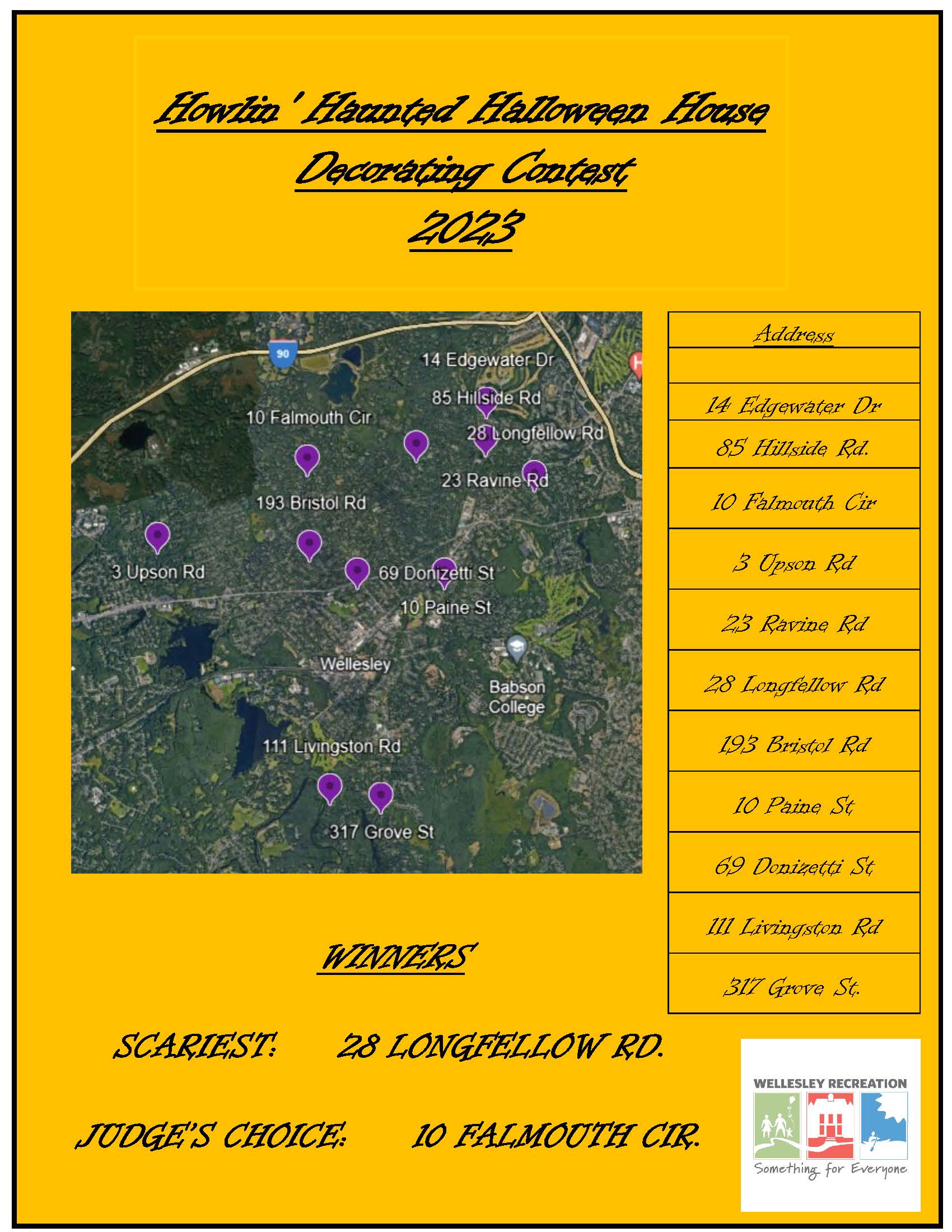 halloween house  map 2023