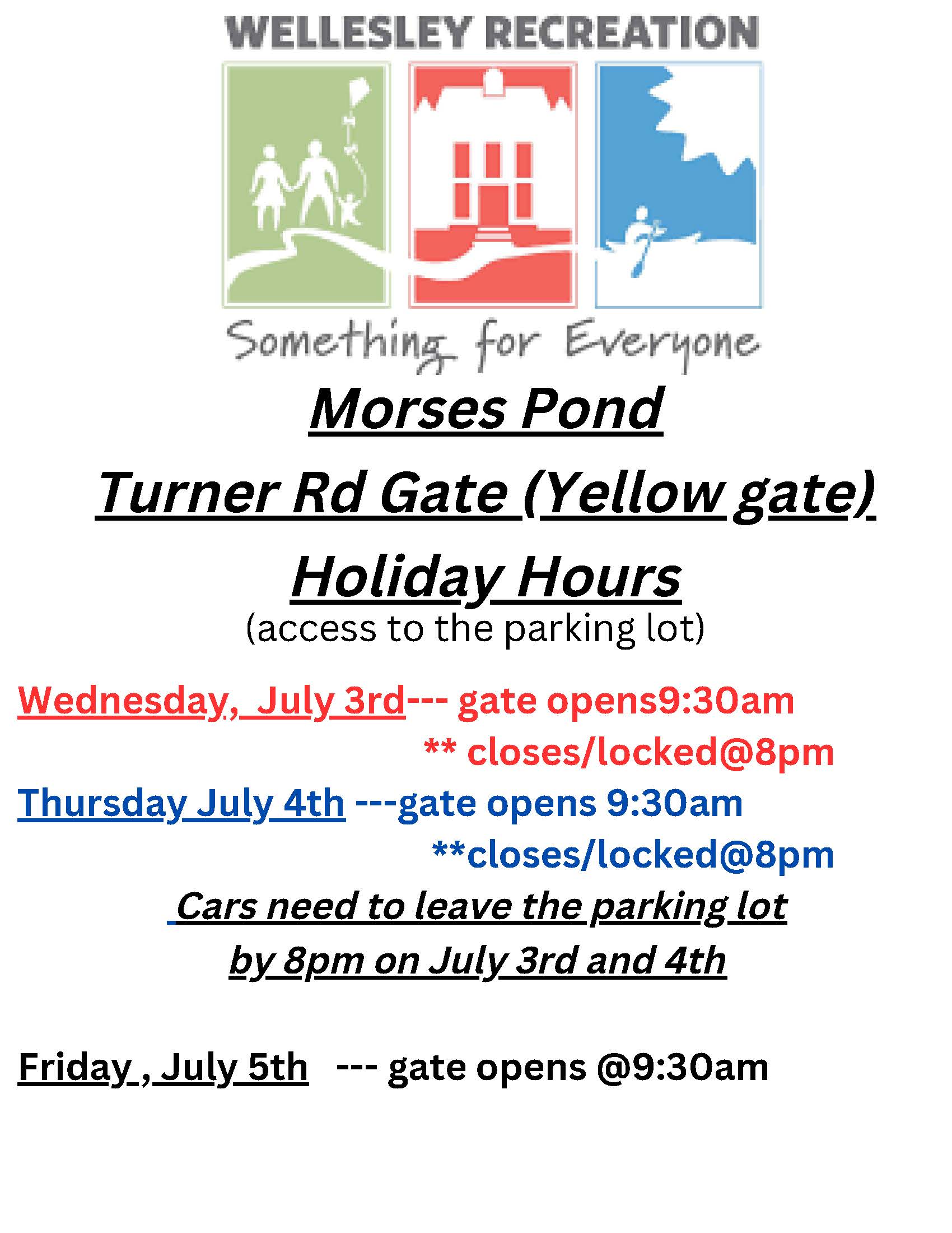 4th of july holiday info