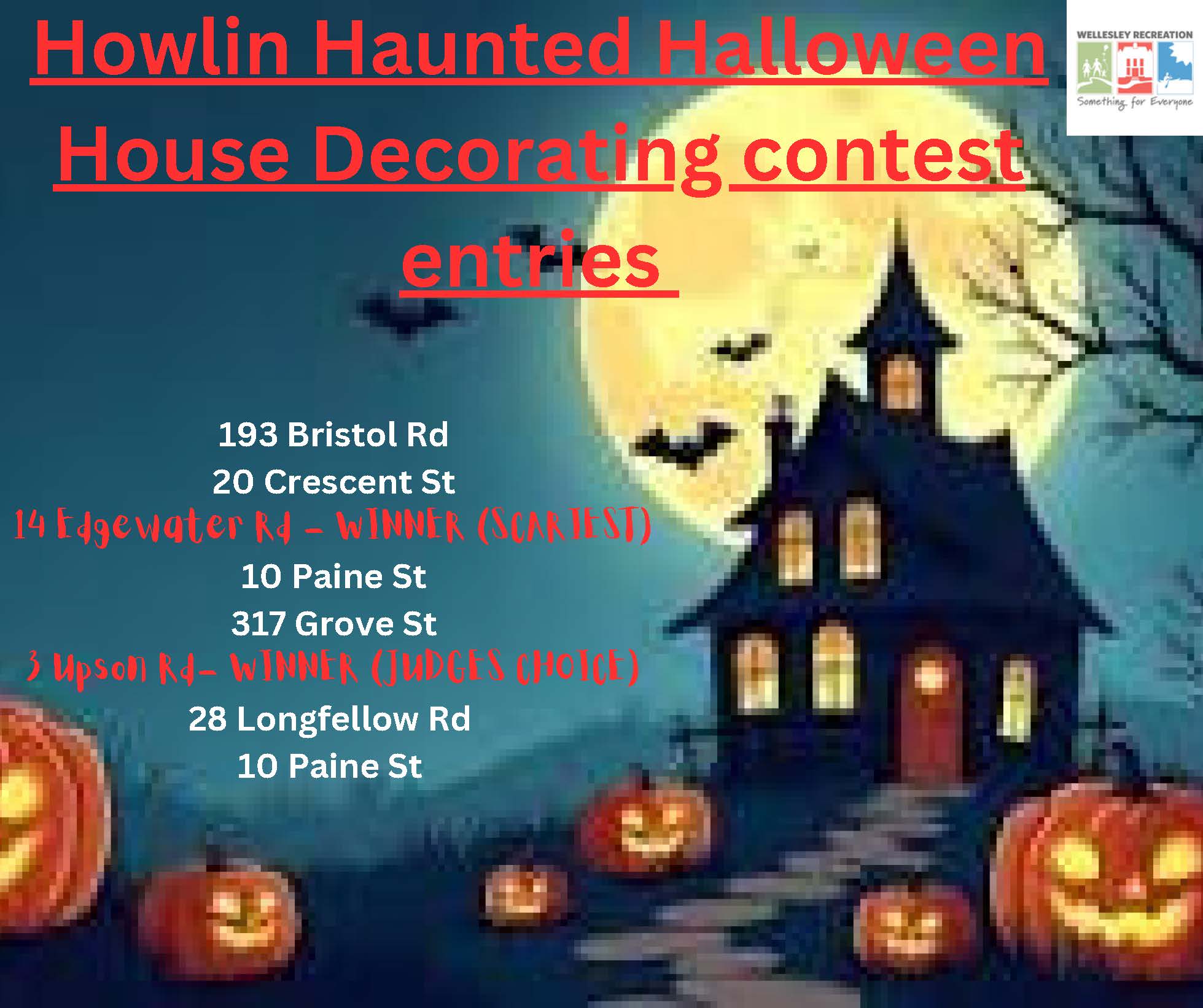 Howlin Halloween Haunted House entries (1)