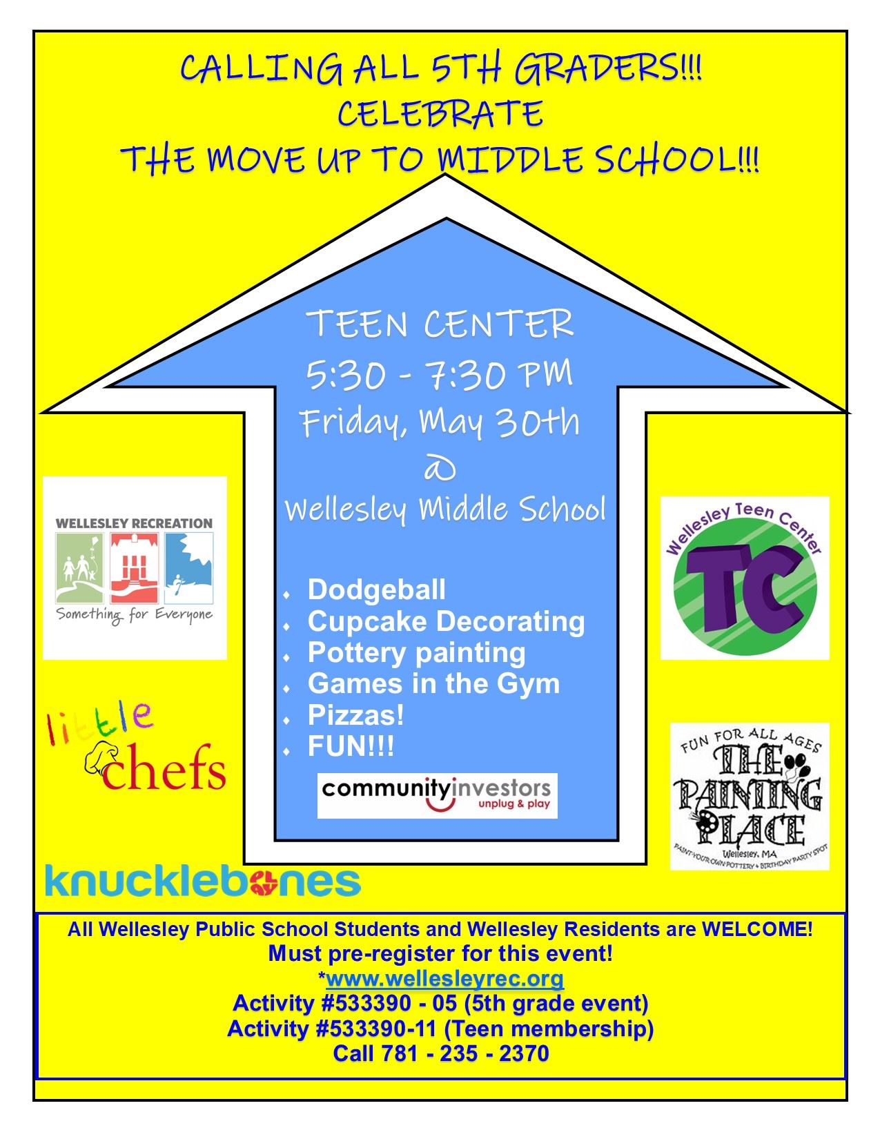 Teen Center 5th grade 2025