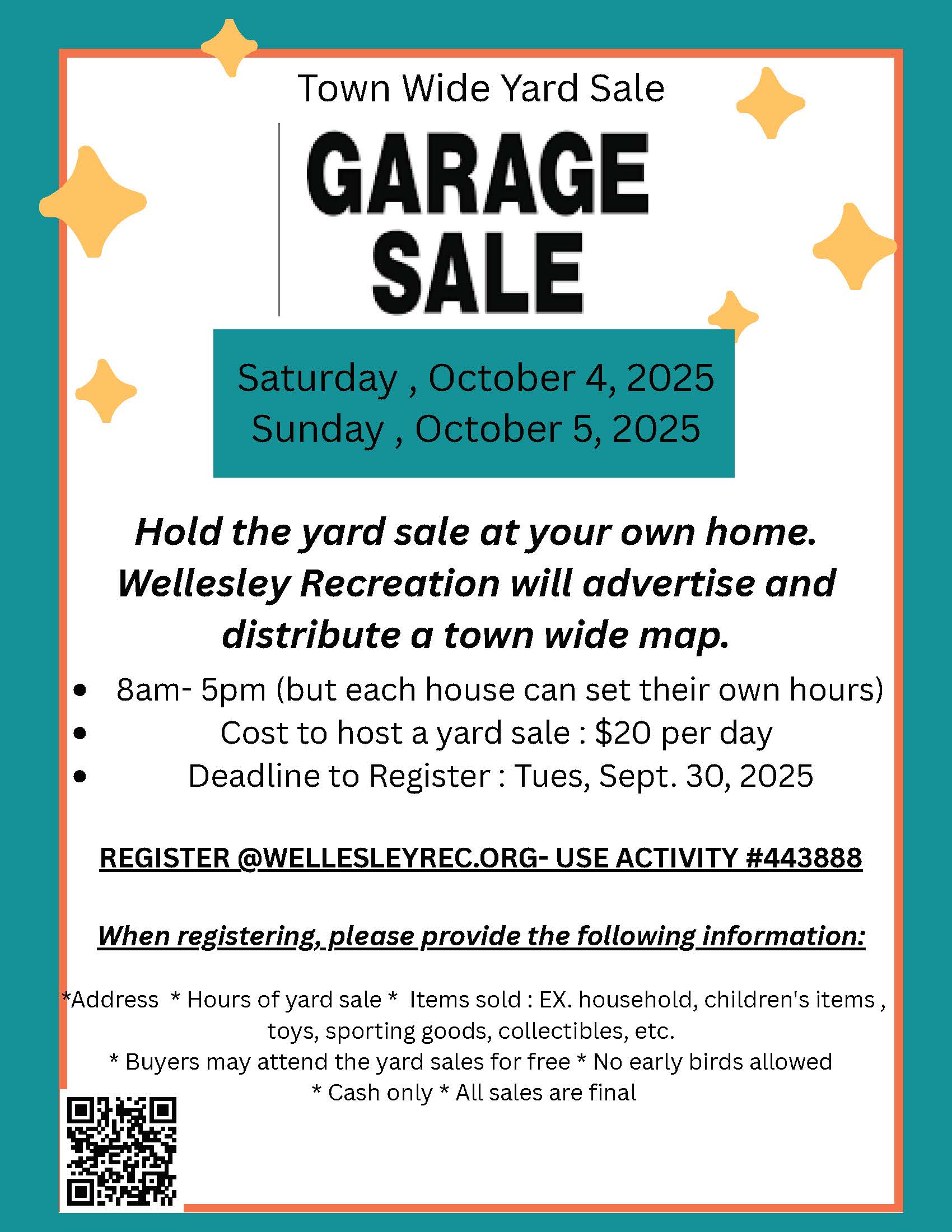 yard sale flyer 2025