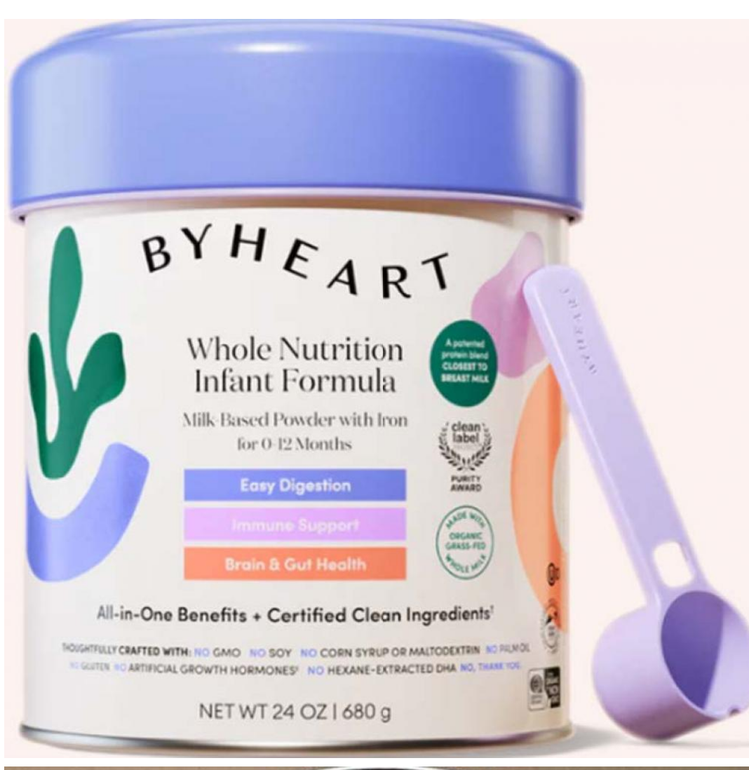 Image of ByHeart infant formula recalled due to Botulism 