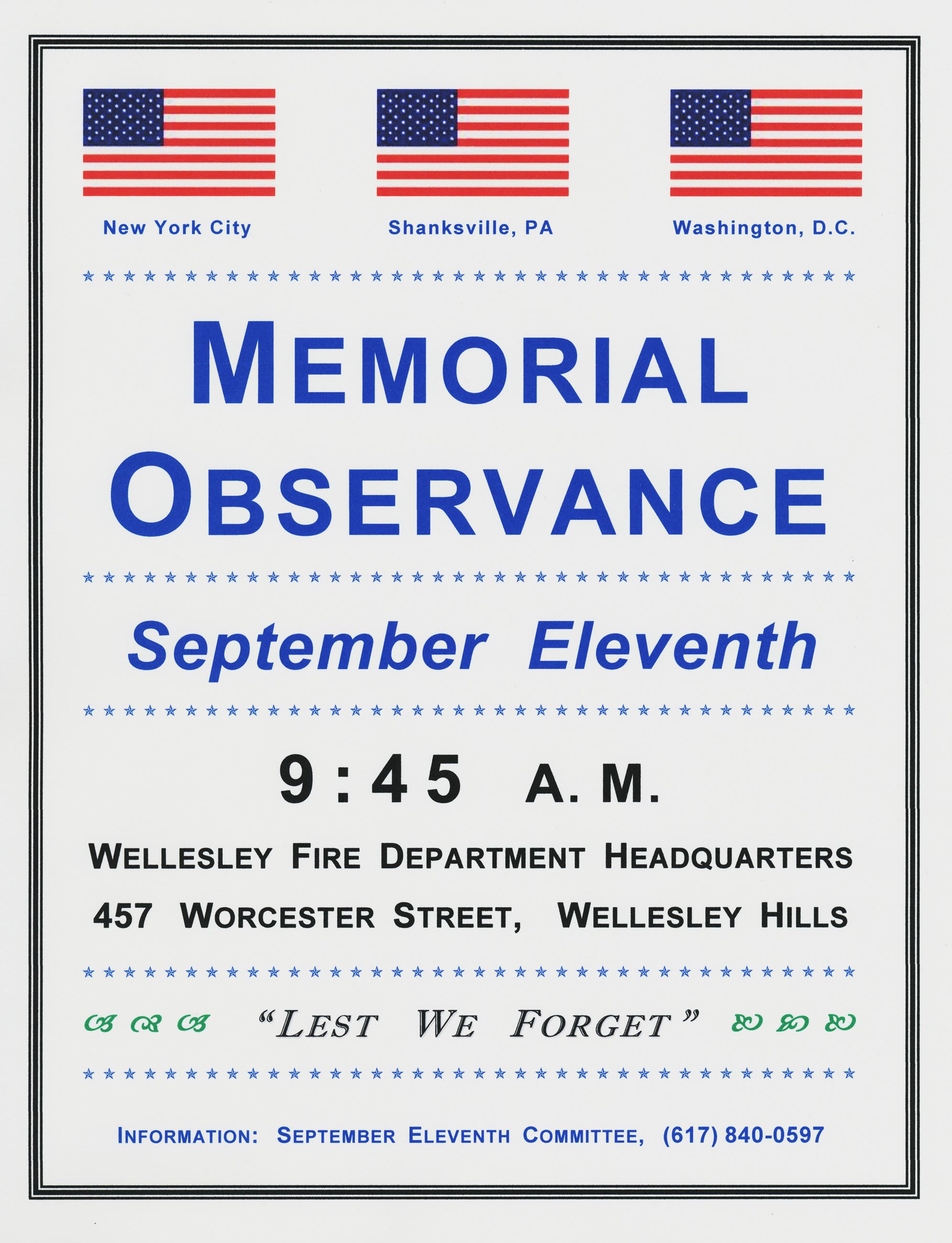 September Eleventh Notice - Artwork (Color)