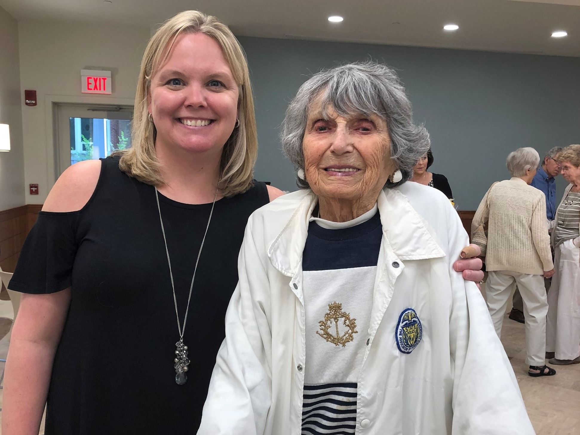 Photo of Gayle with Mary Kinnevy