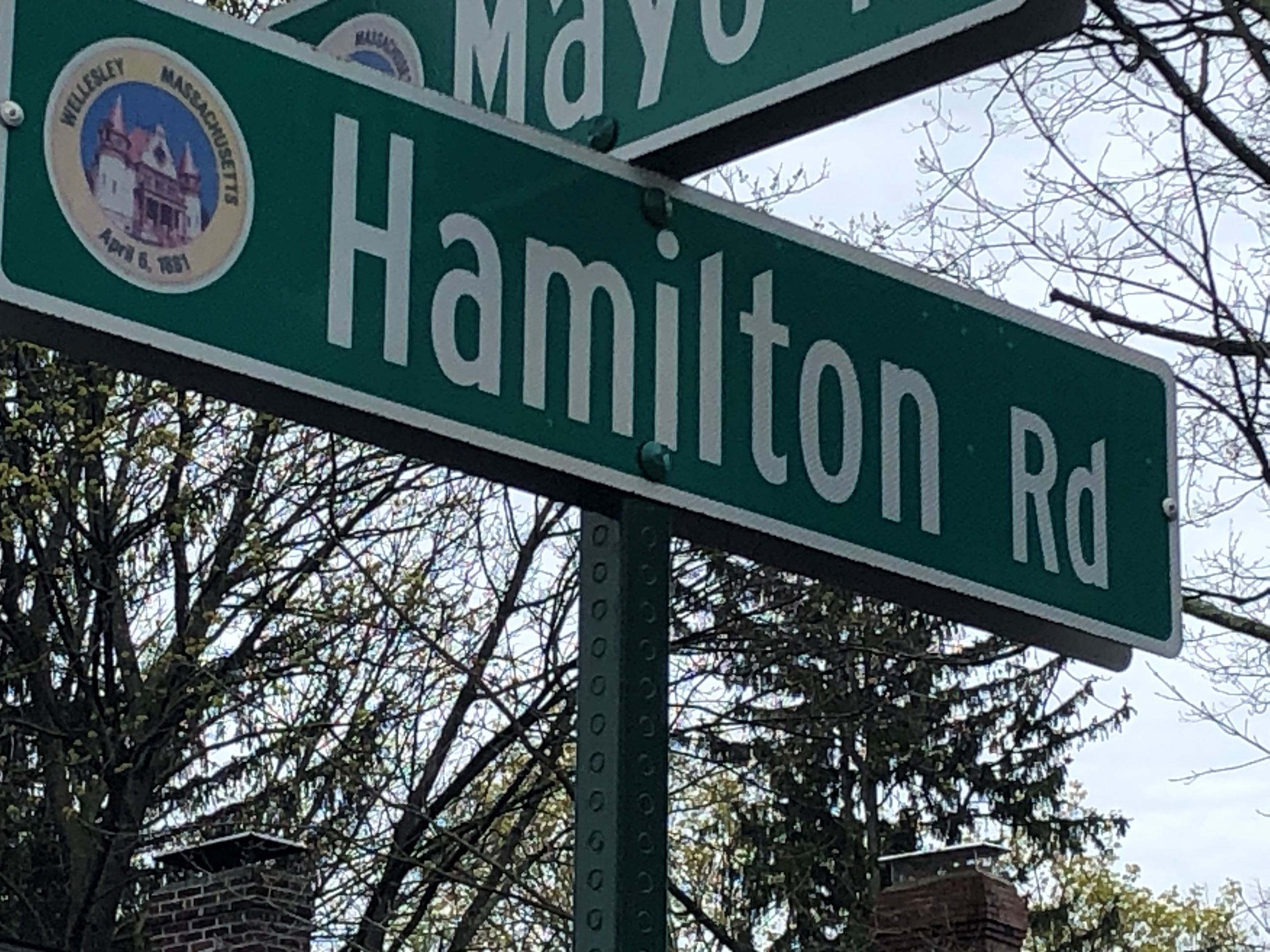 Hamilton Road Sign