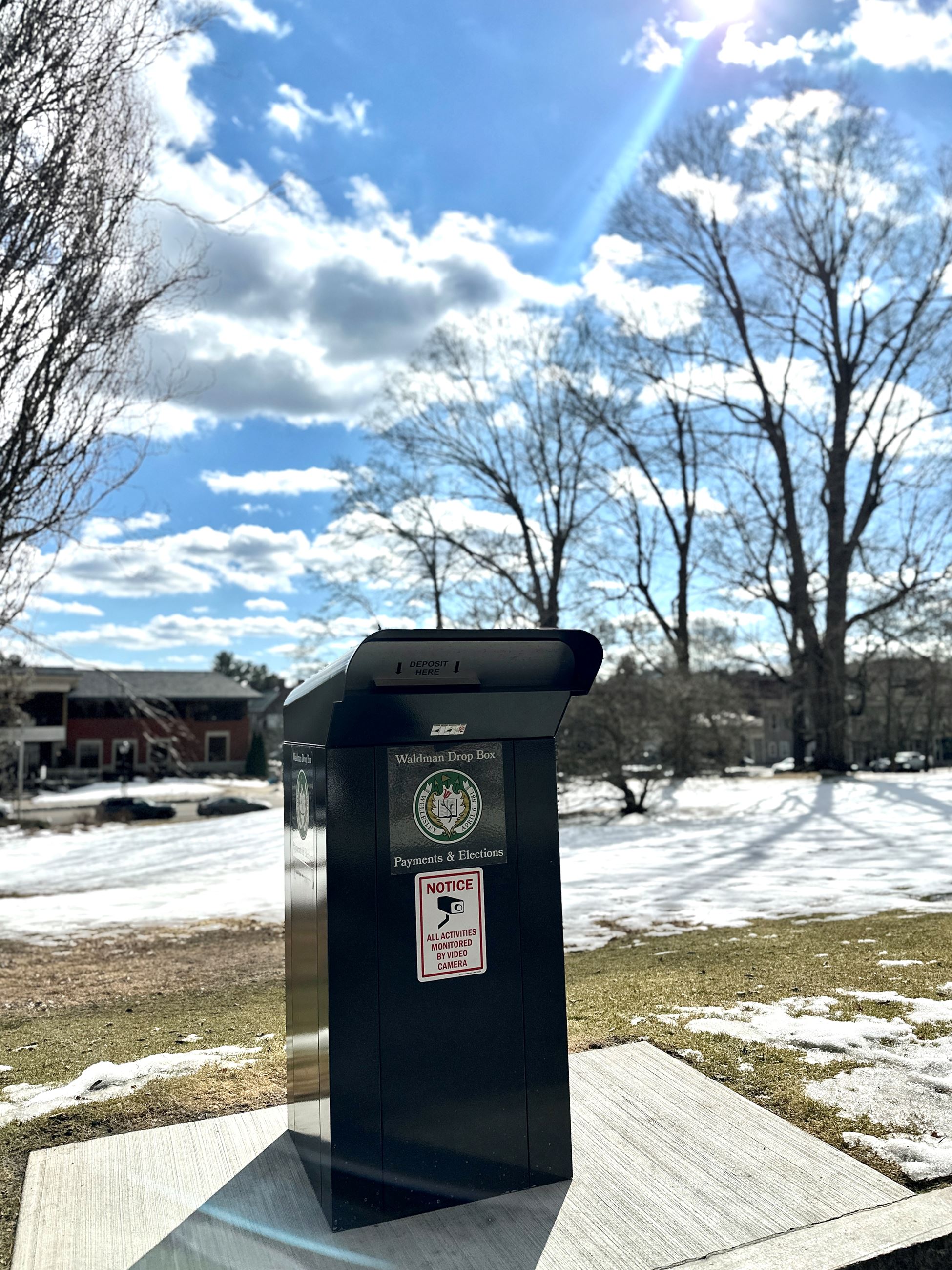 Ballot-Payment Drop Box at Town Hall.2025