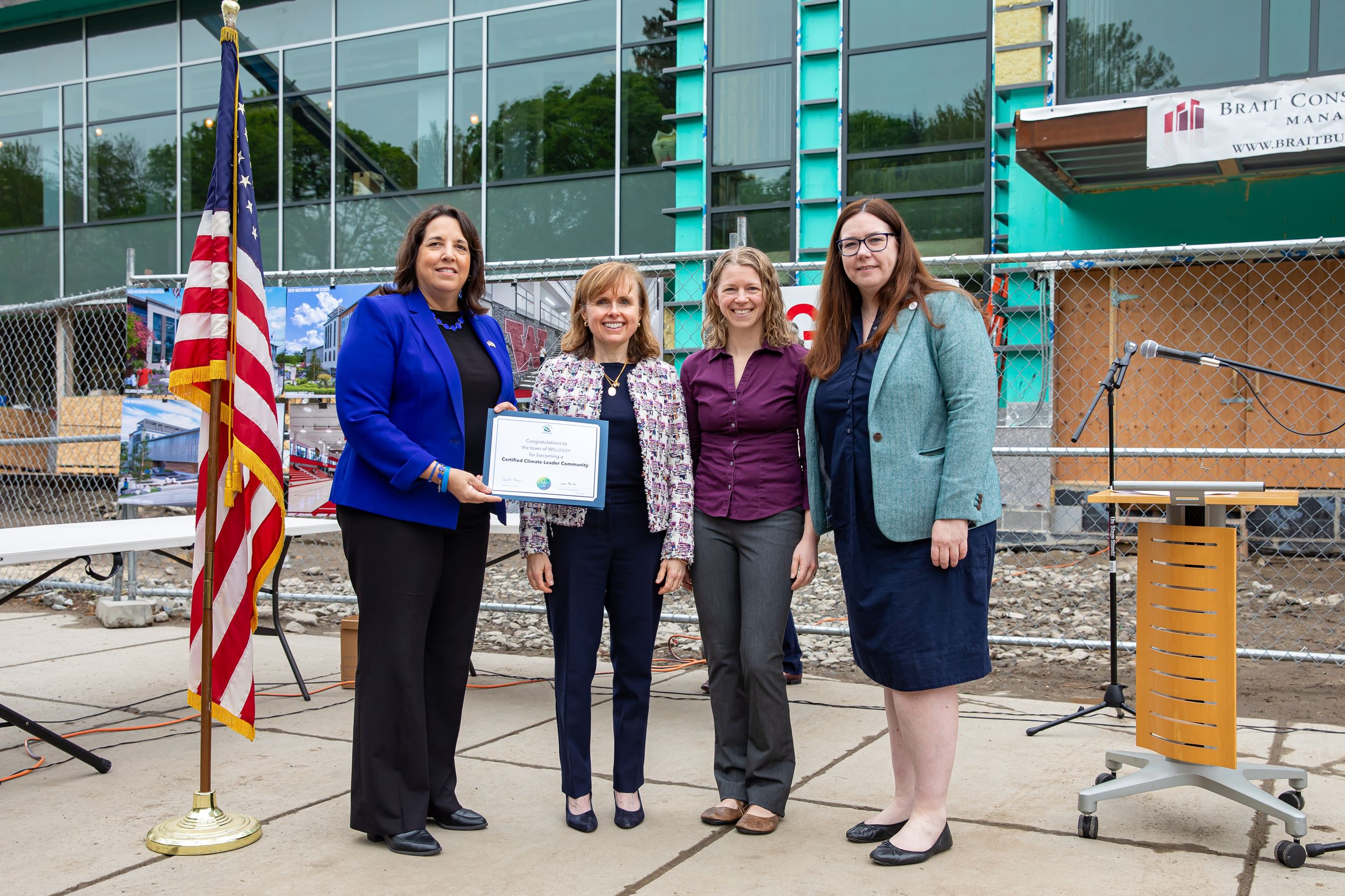 2025 DOER Climate Leader ceremony. Driscoll. Martello. Mosley. Mahony