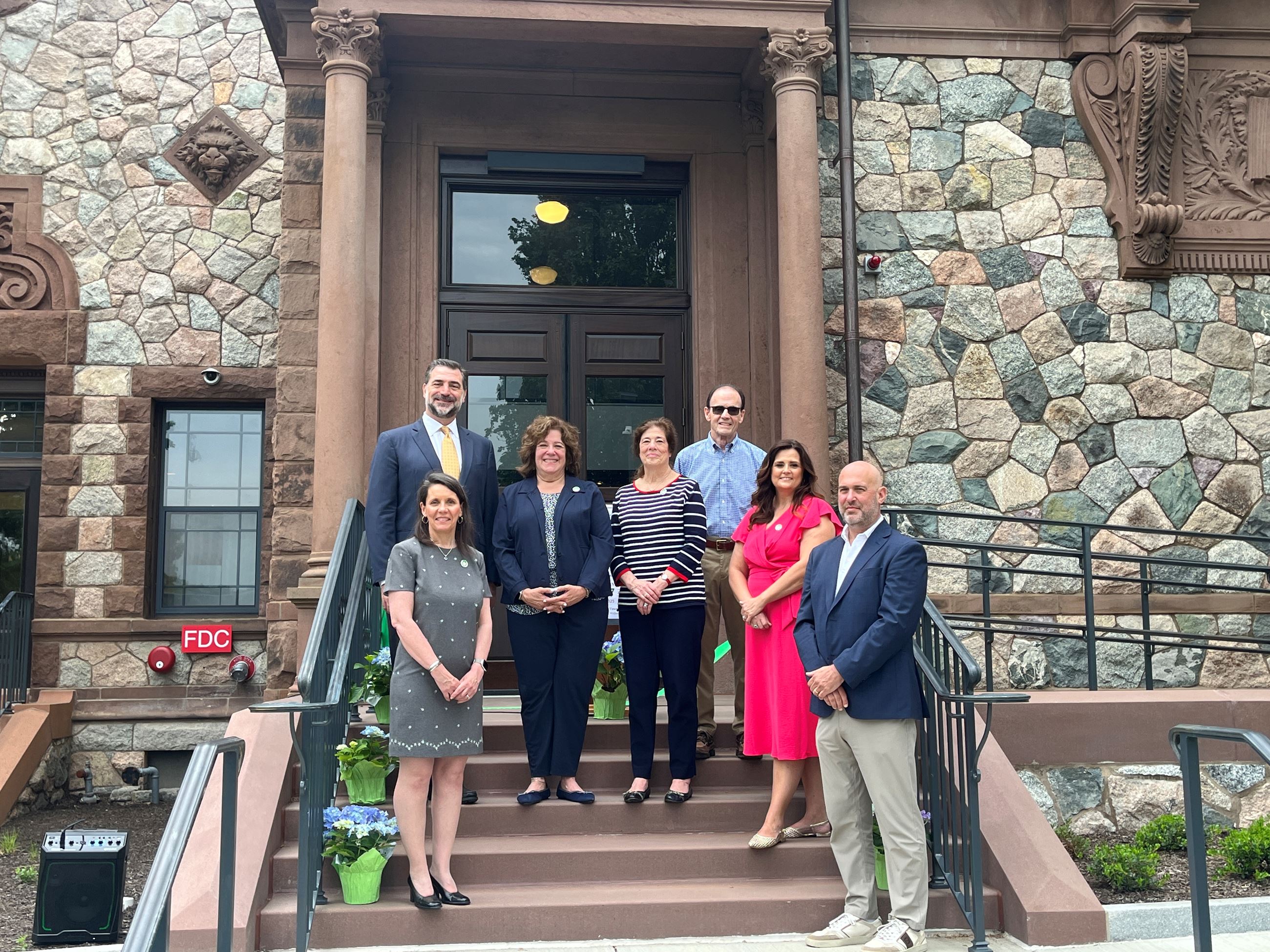 Select Board members at Town Hall open house